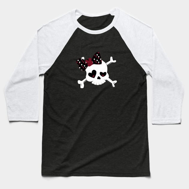 Skully Baseball T-Shirt by digitaldoodlers